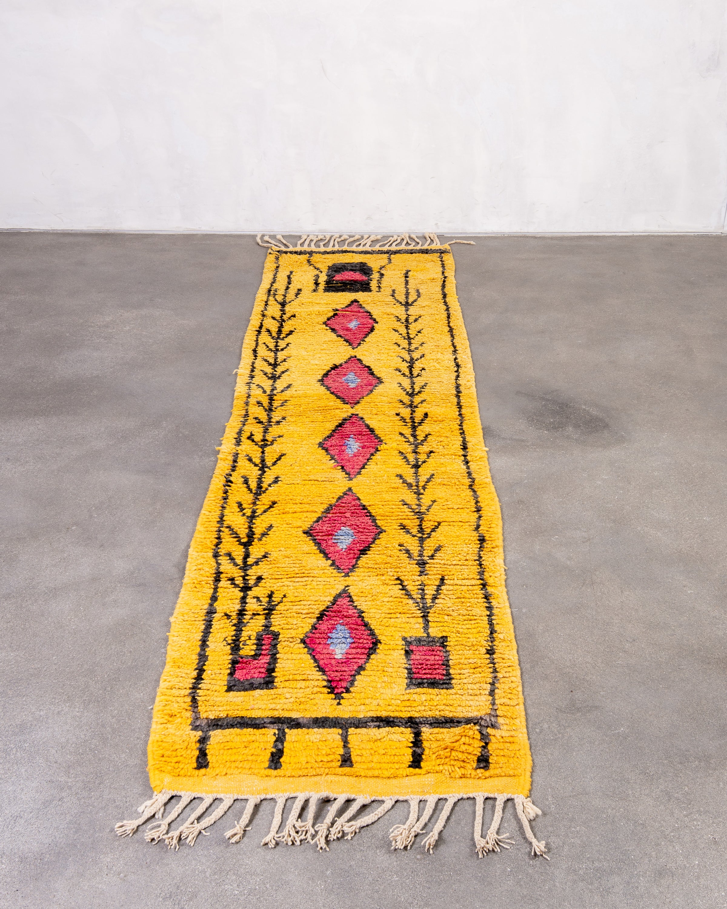 Modern designer handcrafted Berber rug from morocco Boujad with beautiful colors and patterns